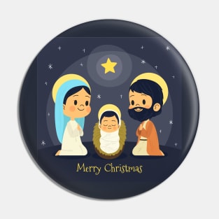 Jesus and Mary Pin