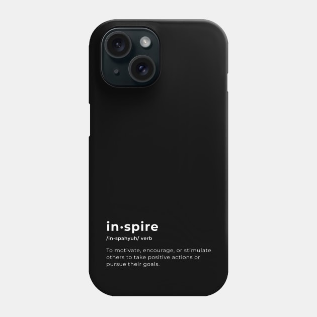 Inspire - Be the Change Phone Case by wordwearstyle