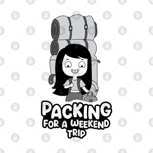 Packing for a weekend trip by Anjali_Comics