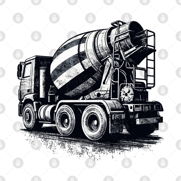 Concrete Mixer Truck by Vehicles-Art