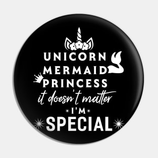 Unicorn Mermaid Princess Pin