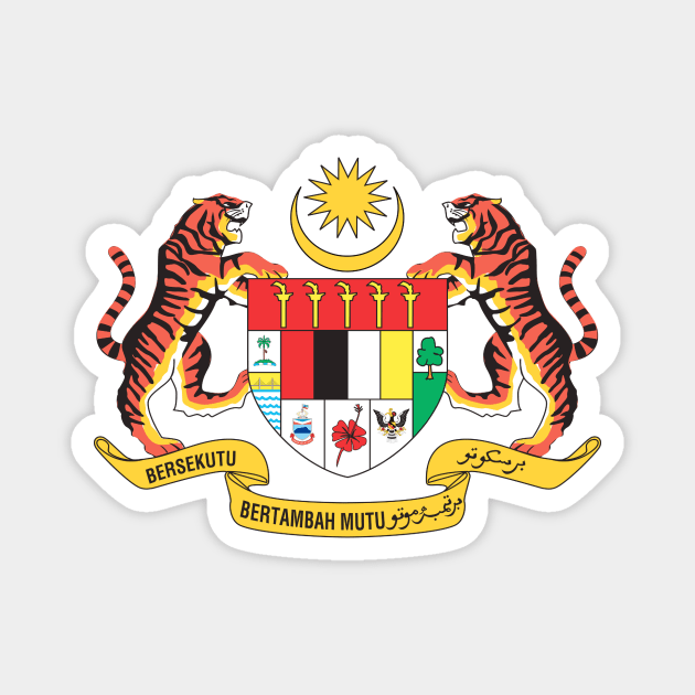 Coat of arms of Malaysia Magnet by Wickedcartoons