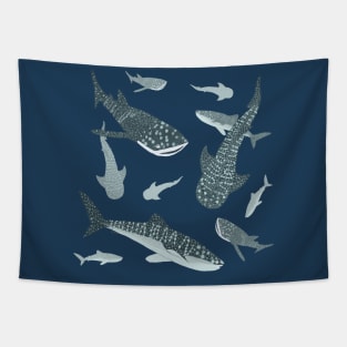 Whale Sharks Tapestry