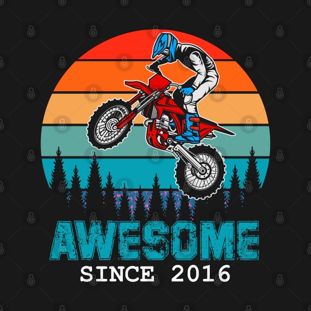 Awesome Since 2016 3rd Years Old dirt bike tee by hadlamcom