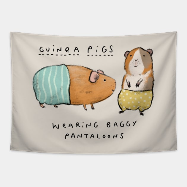 Guinea Pigs Wearing Baggy Pantaloons Tapestry by Sophie Corrigan