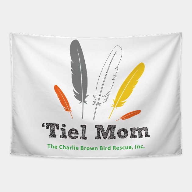 CB tiel mom 2 - black type Tapestry by Just Winging It Designs