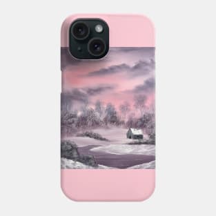 Pink Winter Painting Phone Case