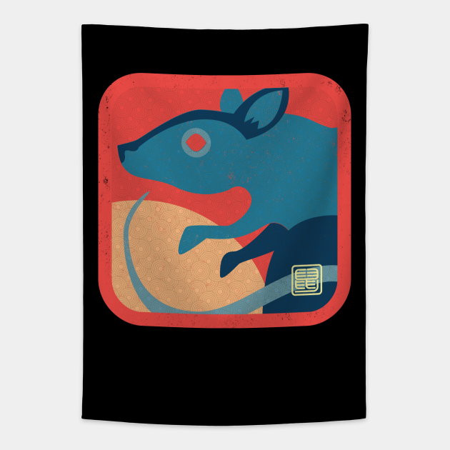 Chinese Zodiac-Year of the Rat - Chinese New Year Of The Rat - Tapestry | TeePublic Chinese Zodiac-Year of the Rat - Chinese New Year Of The Rat - Tapestry | TeePublic