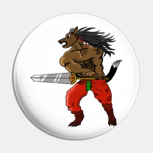 Wolf Warrior Pin