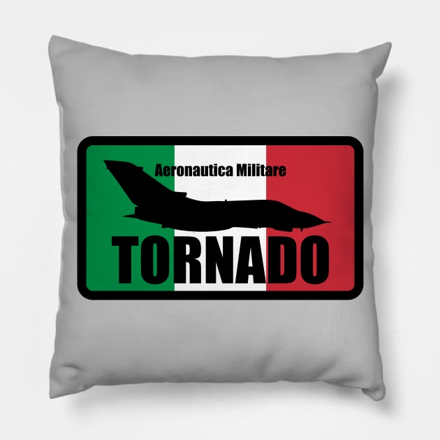 Italian Air Force Tornado Patch Pillow by TCP