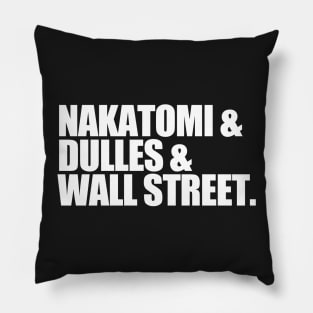 Die Hard Locations Pillow