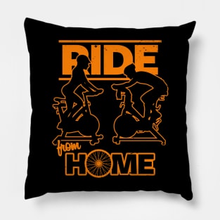 Cycling Home Workout Exercise Meme Gift For Cyclist Pillow