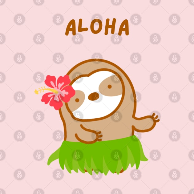 Aloha Hawaiian Sloth by theslothinme