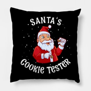 Christmas Cookie Inspector - Santas Cookie Tester Pillow