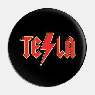 Tesla Rocks! Pin