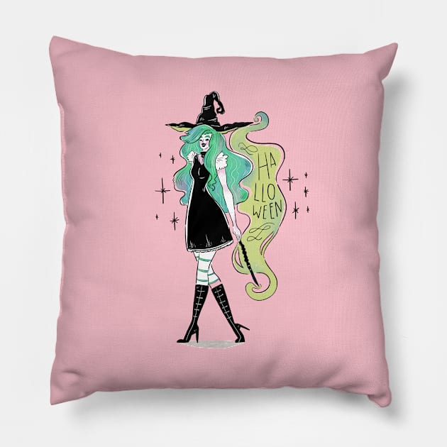 Halloween Witch Pillow by Mako Design 