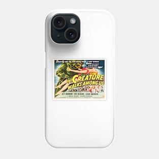 The Creature Walks Among Us Retro Horror Film Vintage Movie Phone Case