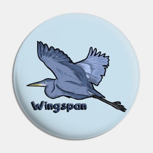 Wingspan Heron Pin