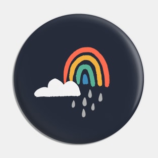 Rainy Rainbows Pin
