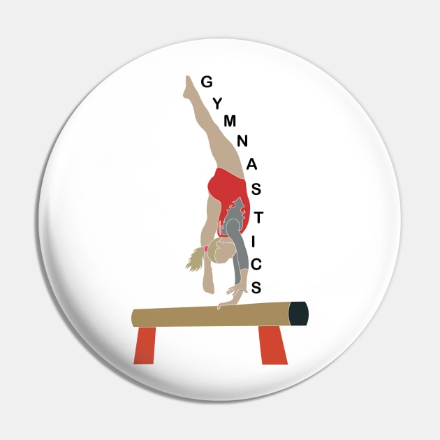 Gymnastics Pin by sportartbubble