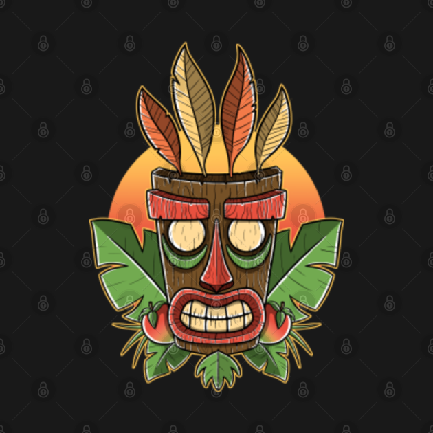 Disover Tiki sunset - Aku Aku - T-Shirt