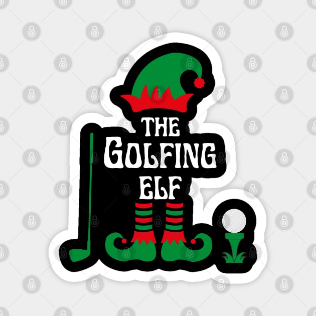 THE GOLFING ELF Magnet by ZhacoyDesignz