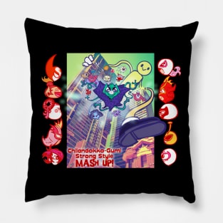 Japan Mexico Lucha Libre Mash Up!  Masked Wrestling Tee Pillow