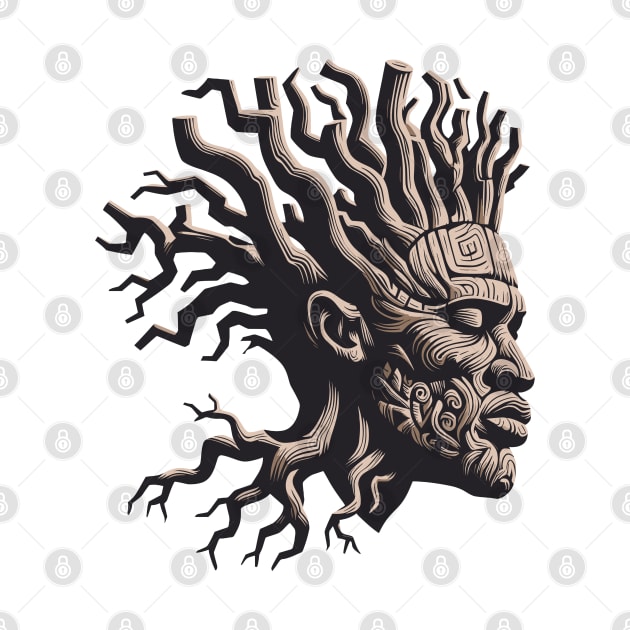 Afrocentric Man Wooden Carving by Graceful Designs