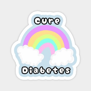 Cure Diabetes - Rainbow Magnet