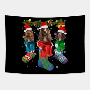 English Springer Spaniel Christmas Sock Tapestry