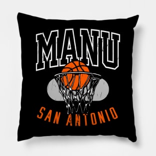 Vintage San Antonio 90's Basketball Pillow