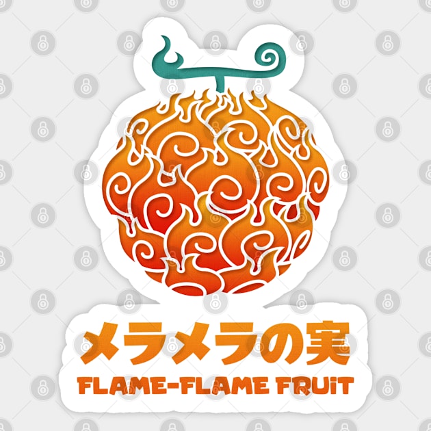 Flame Flame Fruit - Mera Mera No Mi - Posters and Art Prints