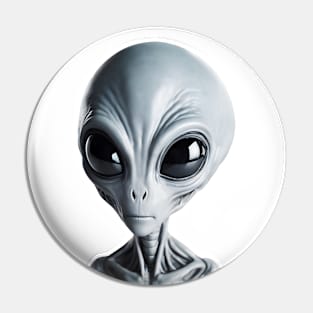 Grey Alien Pin