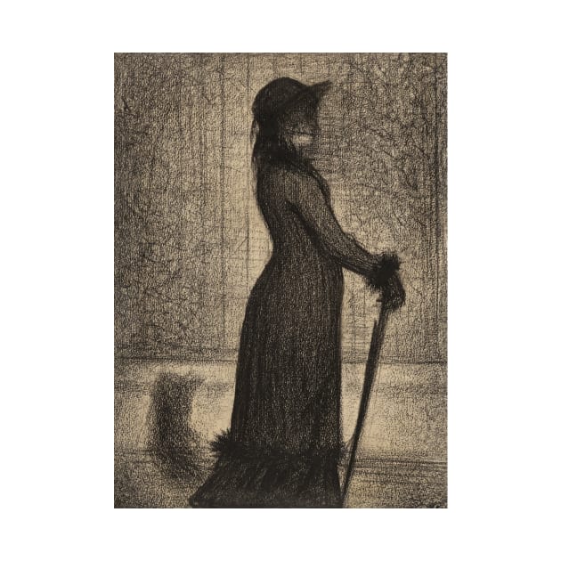 Woman Strolling by Georges-Pierre Seurat by Classic Art Stall