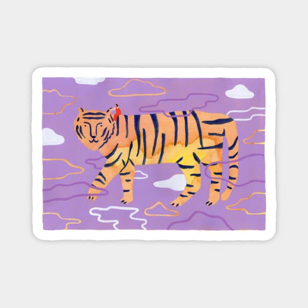 Le Tigre Magnet by HeloBirdie