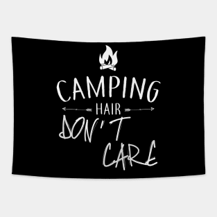 Camping Hair Don't Care Tapestry