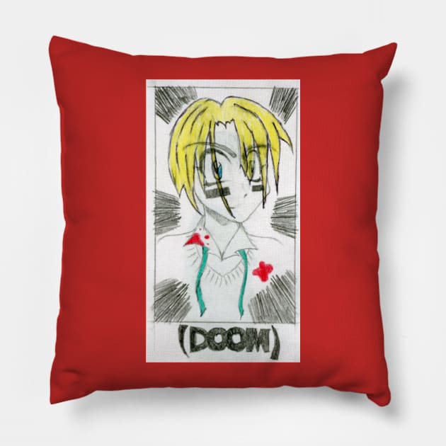 DoOm Pillow by BurntOutAssortedTeez