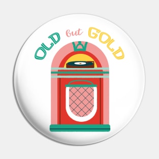 Old but gold jukebox Pin