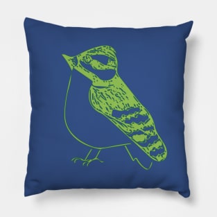 Green Bird Pillow