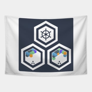 Microservices Kubernetes Cluster Control Plane Nodes Apps Services Dark Background Tapestry