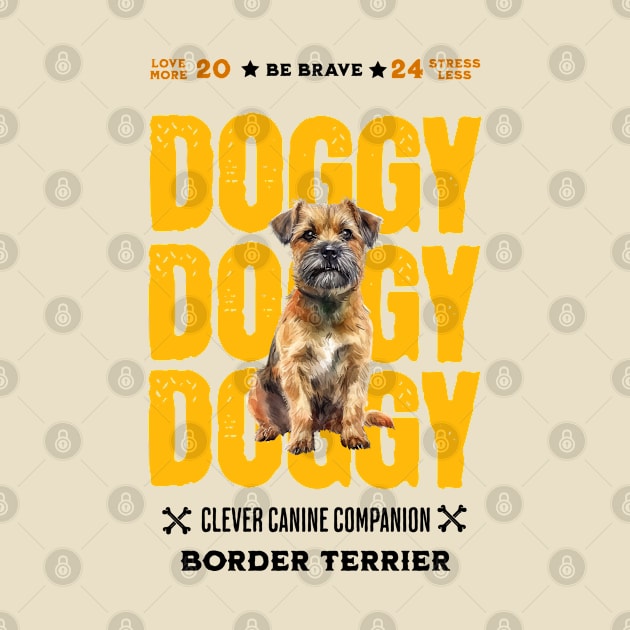 Doggy Border Terrier by DavidBriotArt