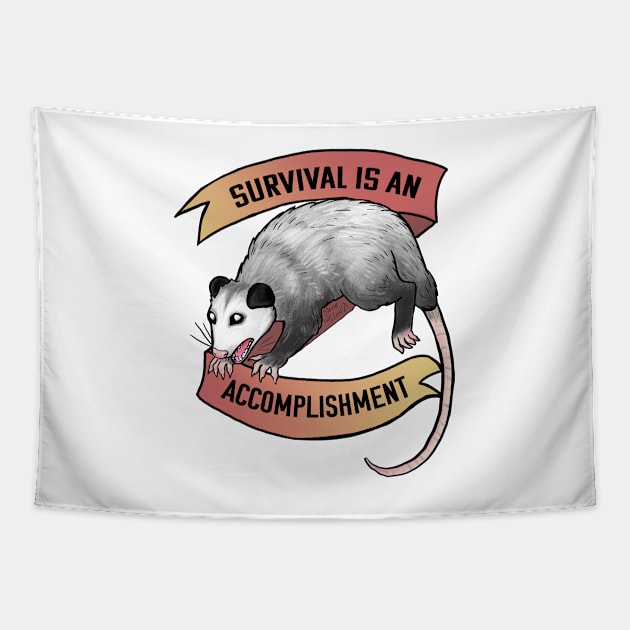 Survival is an accomplishment Tapestry by swinku