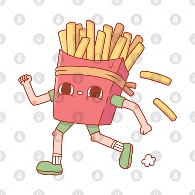 Funny Running Fries by rustydoodle