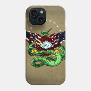 Awesome eagle with snake Phone Case