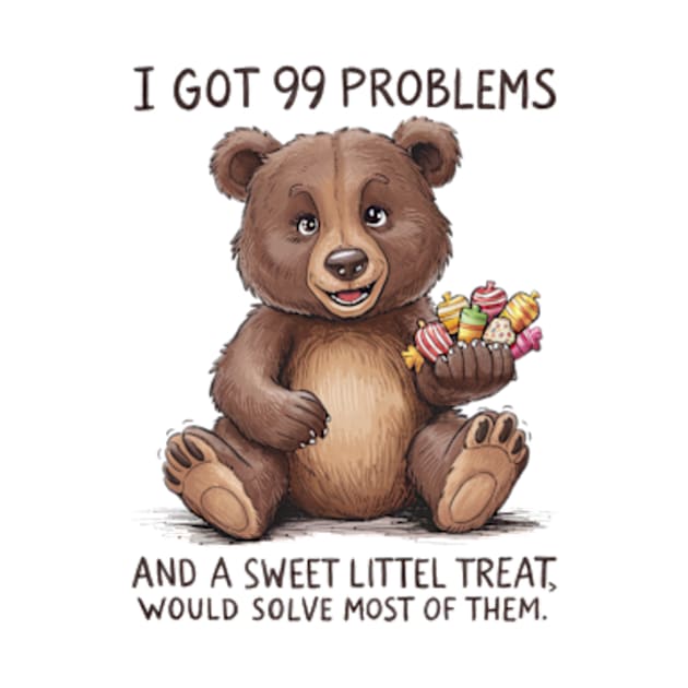 I Got 99 Problems And A Sweet Little Treat Would Solve Most Of Them by Sandlin Keen Ai