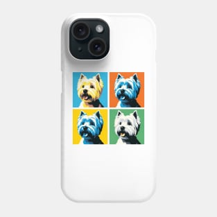 West Highland White Terrier Pop Art - Dog Lover Gifts Phone Case