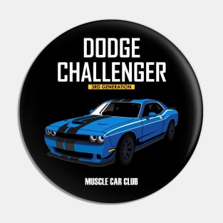 Challenger 3rd muscle car Pin