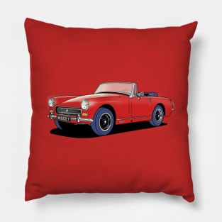 MG Midget in Red Pillow