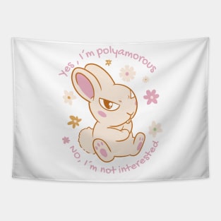 Bunny Polyamorous   P R t shirt Tapestry