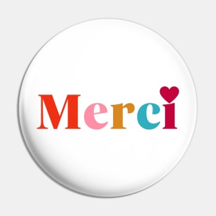 Merci Heart Pin